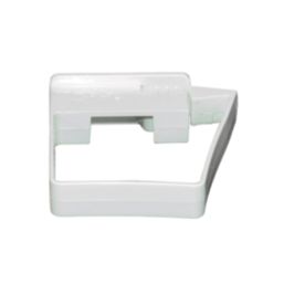 FloPlast  Square Easyfit Pipe Clips White 65mm 10 Pack