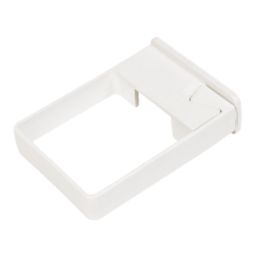 FloPlast  Square Easyfit Pipe Clips White 65mm 10 Pack