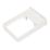 FloPlast  Square Easyfit Pipe Clips White 65mm 10 Pack