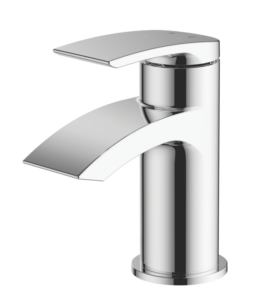 Wye Cloakroom Basin Mono Mixer with Clicker Waste Chrome Screwfix