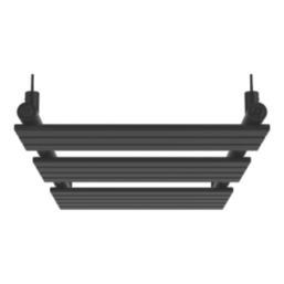 Flomasta Flat Bar 1200mm x 500mm 1897BTU Black Vertical Designer Radiator