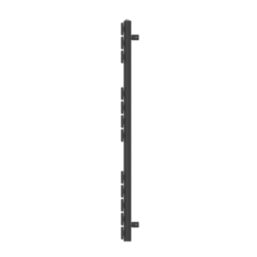Flomasta Flat Bar 1200mm x 500mm 1897BTU Black Vertical Designer Radiator