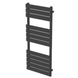 Flomasta Flat Bar 1200mm x 500mm 1897BTU Black Vertical Designer Radiator