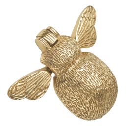 Hardware Solutions Door Knocker Bumble Bee Polished Brass 127mm x 98mm