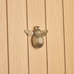 Hardware Solutions Door Knocker Bumble Bee Polished Brass 127mm x 98mm