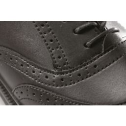City Knights Brogue Size 8  Black  Steel Toe Cap  Safety Shoes