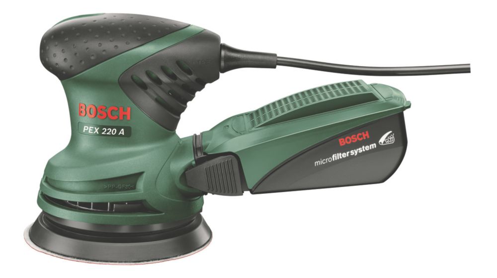 Bosch PEX 220 A 125mm Electric Orbital Sander 230V Screwfix