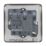 Hager Sollysta WRSSU83FOBSB 13A Switched Fused Spur & Flex Outlet  Brushed Steel with Black Inserts