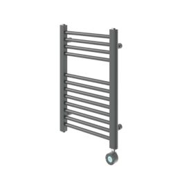 Flomasta 600mm x 400mm 512BTU Anthracite Flat Electric Towel Radiator