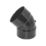 FloPlast  Solvent Weld 135° Double Socket Bend Black 110mm