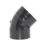 FloPlast  Solvent Weld 135° Double Socket Bend Black 110mm