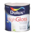Dulux 2.5Ltr White  Solvent-Based Trim Paint