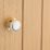 Designer Levers  Door Knob on Brass Base 60mm Pair White