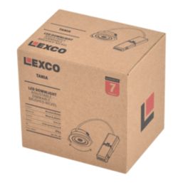 Lexco Tania Tilt  Fire Rated LED Downlight Brushed Nickel 6W 600lm