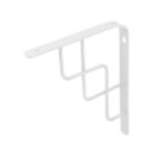 Essentials Step Shelf Brackets White 230mm x 180mm 4 Pack