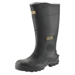 JCB Hydromaster Size 12  Black Steel Toe Cap Safety Wellies