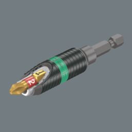 Wera Bit-Check 1/4" Hex Shank PZ BiTorsion Extra-Hard Screwdriver Bit Set 10 Pieces