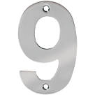 Eclipse Door Numeral 9 Polished Stainless Steel 100mm
