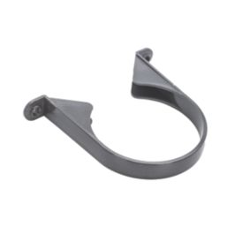 FloPlast  Soil Pipe Clips Anthracite Grey 110mm 5 Pack