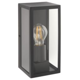 LAP Breton Outdoor Rectangular Wall Lantern Matt Black