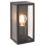 LAP Breton Outdoor Rectangular Wall Lantern Matt Black