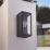 LAP Breton Outdoor Rectangular Wall Lantern Matt Black