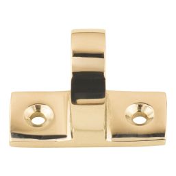 Smith & Locke Sash Window Handle Polished Brass 42mm x 33mm