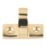 Smith & Locke Sash Window Handle Polished Brass 42mm x 33mm