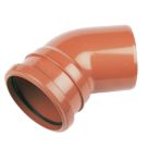 FloPlast Push-Fit 45° Single Socket Bend 110mm