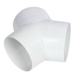 Manrose Circular Y Piece Connector White 100mm
