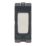 Hager Sollysta WMGS12BSB 20A Grid SP Control Switch Brushed Steel  with Black Inserts
