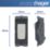 Hager Sollysta WMGS12BSB 20A Grid SP Control Switch Brushed Steel  with Black Inserts