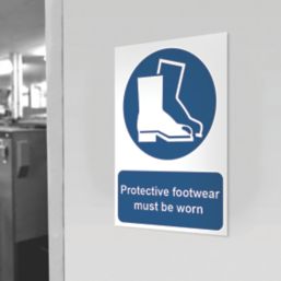 Essentials  "Protective Footwear Must Be Worn" Sign 420mm x 297mm