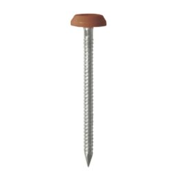 Timco Polymer-Headed Nails Clay Brown Head A4 Stainless Steel Shank 3.2mm x 50mm 100 Pack