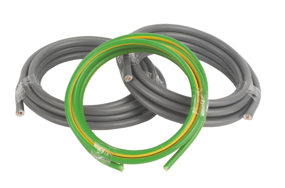 Prysmian 6181Y & 6491X Grey & Green/Yellow 1-Core 16mm² Meter Tails ...