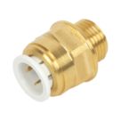 JG Speedfit  Brass Push-Fit Adapting Male Cylinder Coupler 15mm x 1/2"