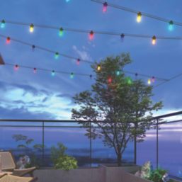 Calex  10m Outdoor LED Colour Changing String Lights 13.9W 50lm