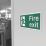 Essentials  Non Photoluminescent "Fire Exit Man Left" Sign 300mm x 150mm