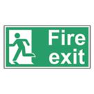 Essentials  Non Photoluminescent "Fire Exit Man Left" Sign 300mm x 150mm