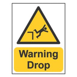 Essentials "Warning Drop" Sign 200mm x 150mm
