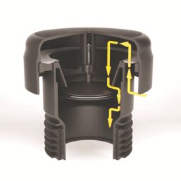 McAlpine  Push-Fit Air Admittance Valve Black 110mm