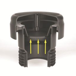 McAlpine  Push-Fit Air Admittance Valve Black 110mm