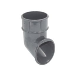 FloPlast  Round Downpipe Shoe Anthracite Grey 68mm