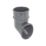 FloPlast  Round Downpipe Shoe Anthracite Grey 68mm