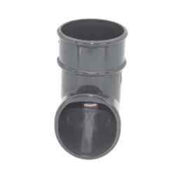 FloPlast  Round Downpipe Shoe Anthracite Grey 68mm