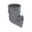 FloPlast  Round Downpipe Shoe Anthracite Grey 68mm