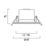 Sylvania Sylspot Adjustable  LED Downlights White / Silver 4.8W 550lm 12 Pack