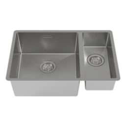 Carysil SR1021LH 1.5 Bowl Stainless Steel Kitchen Sink 660mm x 440mm