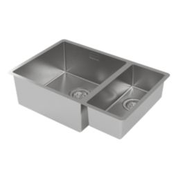 Carysil SR1021LH 1.5 Bowl Stainless Steel Kitchen Sink 660mm x 440mm