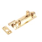 Necked Bolt Polished Brass 76mm